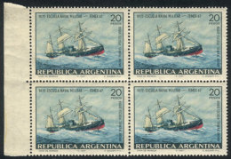 GJ.1424a, 1967 Military Navy School (ship) With VARIETY: Green Sky (variety To Be Included In The Next Edition Of... - Otros & Sin Clasificación