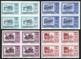 GJ.1183P/1186P, 1960 EFIMAYO, Cmpl. Set Of 3 IMPERFORATE BLOCKS OF 4 + GJ.1184 (which Is Not Known Imperforate In... - Otros & Sin Clasificación