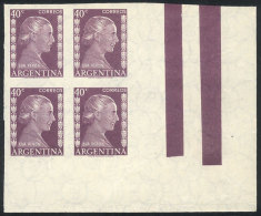 GJ.1008P, Imperforate Block Of 4, Sheet Corner, Fantastic! - Otros & Sin Clasificación