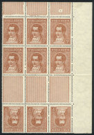 GJ.795TH, Block Of 9 Stamps That Includes 3 Tete-beche Pairs With Horizontal Gutter, VF! - Other & Unclassified