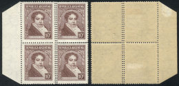 GJ.774A, Block Of 4 With DOUBLE VERTICAL PERFORATION Variety, VF! - Andere & Zonder Classificatie