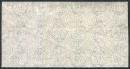 Extremely Rare Large Fragment (97 X 50 Mm) Of Original Gummed Paper With "AR In Oval" Watermark Used In The 1927... - Andere & Zonder Classificatie