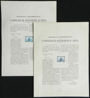 GJ.135/136, 1892 Discovery Of America, 2 Die Proofs With Decree Of The Issue, Printed On Card, VF Quality! - Otros & Sin Clasificación