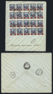 GJ.134, Block Of 20 Examples (total Postage 5c.) Franking A Cover Used In Buenos Aires, VF Quality! - Autres & Non Classés
