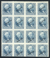 GJ.51, 1876 Velez Sársfield 20c., Block Of 16 Overprinted MUESTRA, VF! - Other & Unclassified