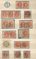 GJ.38, SELECTION OF CANCELS OF BUENOS AIRES: Interesting Lot Of 31 Stamps + 12 Pairs + 1 Strip Of 3 With Good... - Sonstige & Ohne Zuordnung