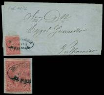 GJ.25Ba, 4th Printing, LILAC ROSE, Clear Impression, MULATTO, Franking A Folded Cover Sent From Mendoza To... - Brieven En Documenten