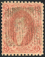 GJ.19, 1st Or 2nd Printing, With Complete Mute CORRIENTES Cancel: Box Of 16 Parallel Lines (+150%), Superb! - Used Stamps