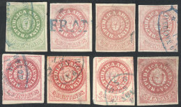 Stockcard With 8 Varied Escuditos, All With Defects But Most Of Very Fine Appearance, Catalog Value US$250, Good... - Usados