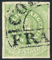 GJ.8b, With "8 Cut Angles" Variety, Used In Córdoba, VF, Catalog Value US$100. - Gebruikt