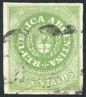 GJ.8, 10c. Yellow-green, Used Examples With Very Ample Margins, Very Fresh And Attractive, Superb! - Oblitérés