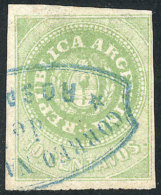 GJ.8, 10c. Yellow-green, Used In Rosario, VF - Gebraucht