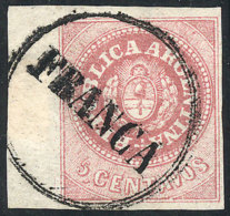 GJ.7, Fantastic Example With Left Sheet Margin, And FRANCA Cancel Of Concordia Almost Complete, Superb, Rare! - Oblitérés