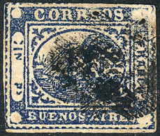 GJ.11, IN Ps. Blue, Example Of Very Fine Quality. - Buenos Aires (1858-1864)