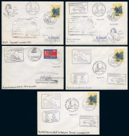 5 Covers Of The 2002 And 2003 Campaigns, Several Are Signed By Personnel Of The Bases, Excellent Quality, Very... - Other & Unclassified