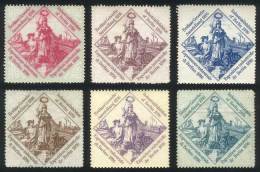 Set Of 6 Cinderellas Of The 1896 Berlin Industrial Exposition, VF Quality (one With Little Defect), Rare! - Altri & Non Classificati