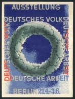 Cinderella Of The "Deutsches Volk - Deutsche Arbeit" Exposition, VF Quality, Rare! - Autres & Non Classés