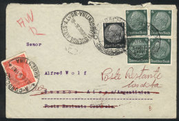 Cover Sent From Offenbach To Buenos Aires (Argentina) On 24/NO/1936 And Redirected To Córdoba, Where The... - Other & Unclassified
