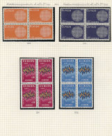 Collection Of Stamps Topic Europa Issued By Different European Countries, All In MNH BLOCKS OF 4 Of Excellent... - Otros & Sin Clasificación