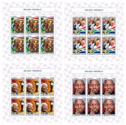 Sierra Leone 2017, Mandela, Pope J. Paul II, Football World Cup, 4sheetlet IMPERFORATED - 2010 – Sud Africa