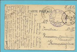 Kaart Stempel ARLON 19/12/1920 + HOPITAL MILITAIRE ARLON / DIRECTION Naar HENNUYERES - Cartas & Documentos