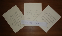 FAIRE-PART NAISSANCE 1889-1892-1897 CREPON Paris Généalogie * - Birth & Baptism