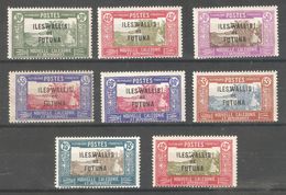 Wallis & Futuna 1938-40,set Of 8,Sc 52//62,7 VF MH*,1 ,40c MNH** (K-8) - Neufs