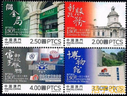 2014 Macao China 130 Years Macau Post - Neufs