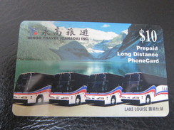 Prepaid Phonecard,Louise Lake-Wingo Travel Inc.,used(issued 1000pcs) - Kanada