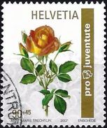Switzerland 2002 - Rose " Belle Vaudoise " ( Mi 1812 - YT 1736 ) - Rosas