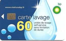 @+ Carte De Lavage BP - NEW - 60 UNITES - Puce 5 - Recto : Stationsbp.fr. - Colada De Coche