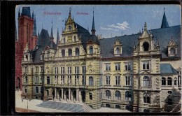 Wiesbaden - Rathaus 1   Mit Stempel Ersatz Landwehr Bataillon Nr.80 - Wiesbaden