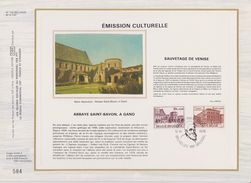 Feuillet Tirage Limité CEF 130 1759 1760 Sauvetage De Venise Abbaye Saint-Bavon Gand - 1971-1980