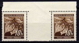 Böhmen Und Mähren 1939 Mi 21 ** Zwischenstegpaare [231113VII] @ - Unused Stamps