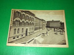 Cartolina Cagliari - Piazza Garibaldi E Caseggiato Scolastico 1941 - Cagliari