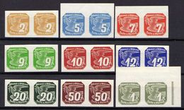 Böhmen Und Mähren 1939 Mi 42-50 ** Paare [241213III] @ - Unused Stamps