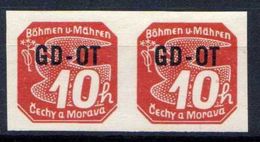 Böhmen Und Mähren 1939 Mi 51 ** Paar [241213III] @ - Ongebruikt