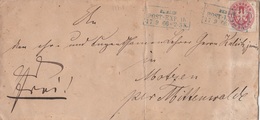 17715# ALLEMAGNE PRUSSE LETTRE Obl BERLIN POST EXP. 15 1866 PREUSSEN DEUTSCHLAND - Briefe U. Dokumente