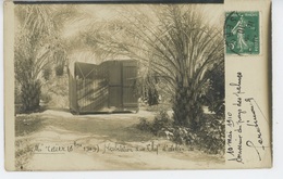 ALGERIE - EL OUED - BOU CHAMA - 1909 - Atelier De Forages Artésiens - Photo  Habitation D'un Chef D'Atelier De Sondage - El-Oued