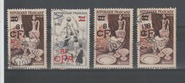 FRANCE  - REUNION - LOT DE 4 TIMBRES OBLITERES - Used Stamps