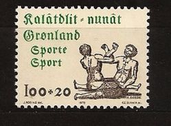 Danemark Groenland Grønland 1976 N° 85 ** Sport, Union Athlétique, Bras De Fer, Poilu, Poils, Force Religion Dieux Inuit - Neufs