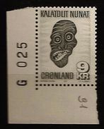 Danemark Groenland Grønland 1977 N° 91 ** Courant, Masque, Artisanat Local, Bouche, Dents, Nez, Yeux, Art, Sculpture - Ungebraucht