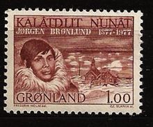 Danemark Groenland Grønland 1977 N° 92 ** Jorgen Bronlund, Esquimaux, Thulé, Peau, Explorateur, Musher, Professeur Chien - Neufs