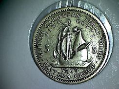 Caraibes De L'Est -Territoire Britannique 5 Cents 1965 - Caribe Británica (Territorios Del)
