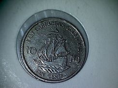 Caraibes De L'Est 10 Cents 1987 - Caribe Oriental (Estados Del)