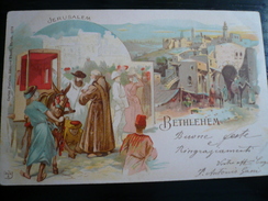 Gruss Bethlehem - Usata 1901 - Ufficio Austriaco Gerusalemme - Oostenrijkse Levant