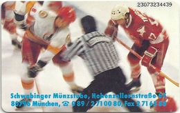 Germany - Schwabinger Münzstube 8 - Eishockey - O 0088b - 07.93, 6DM, 7.500ex, Used - O-Reeksen : Klantenreeksen