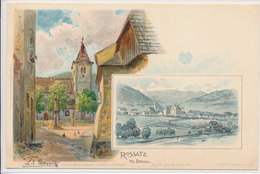 AUSTRIA, ROSSATZ IN DER WACHAU, NM Cond. Fine Litho PC, Unused, Pre 1904 - Wachau