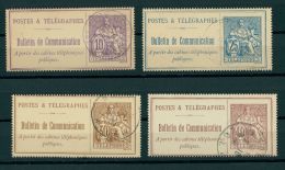 FRANCE, 4 DIFFERENT TELEPHONE STAMPS 1900-06 USED - Telegraph And Telephone