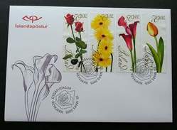 Iceland Flowers 2005 Flora Plant Flower (stamp FDC) - Cartas & Documentos